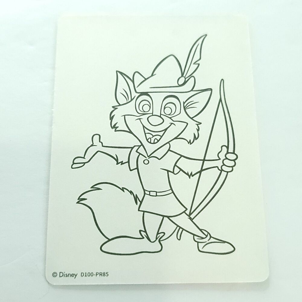 Robin Hood 2023 Card Fun 1/1 Disney 100 Carnival Paper Sketch Card D100-PR85